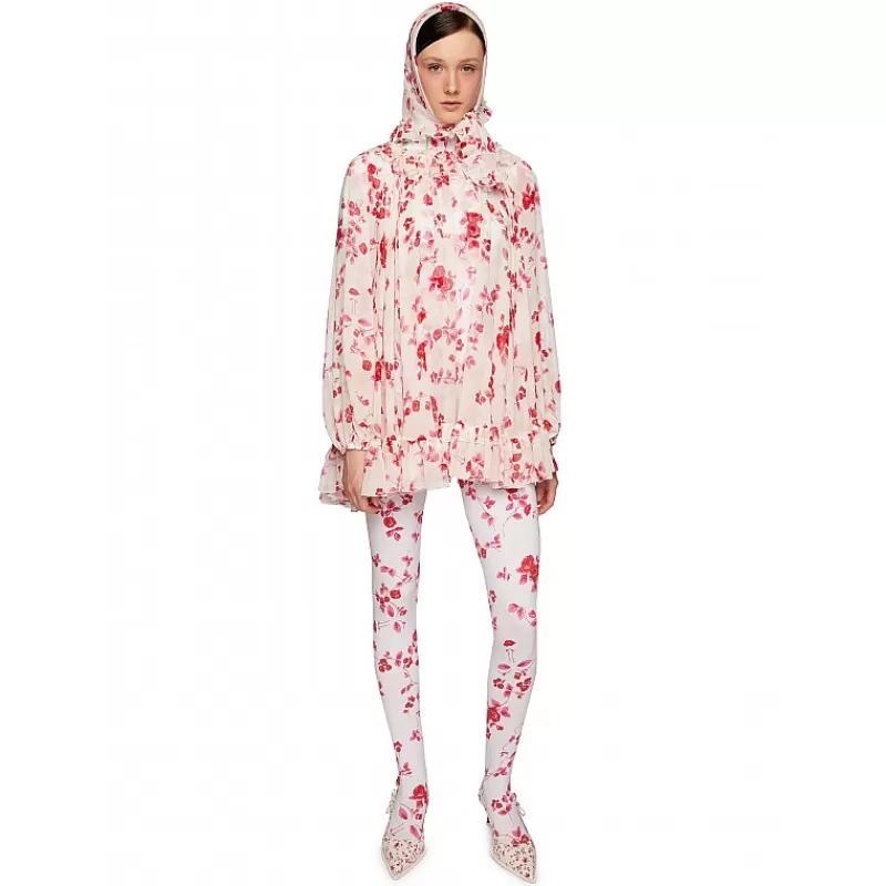 Vivetta Abito Baby Doll Con Stampa Floreale Cheap