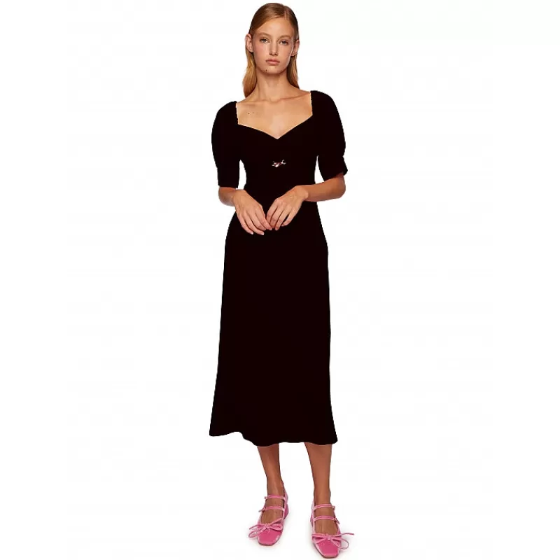 Vivetta Abito In Crepe De Chine Online