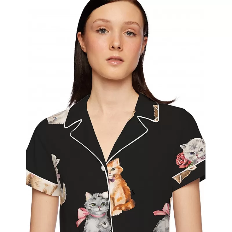Vivetta Abito Stampato Gatto Flash Sale