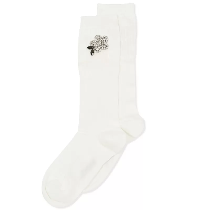 Vivetta Calze A Costine Con Applicazione Gioiello Outlet