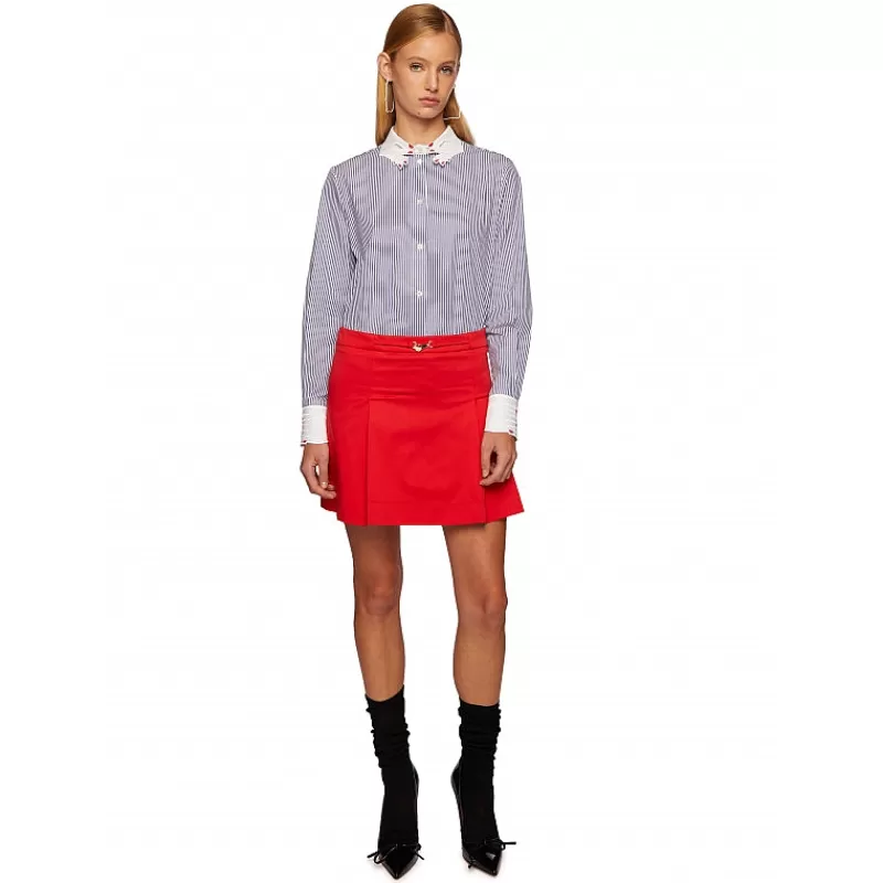 Vivetta Camicia Collo Con Mani A Righe Shop