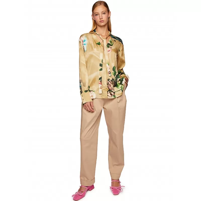 Vivetta Camicia Con Vasi E Fiori Outlet
