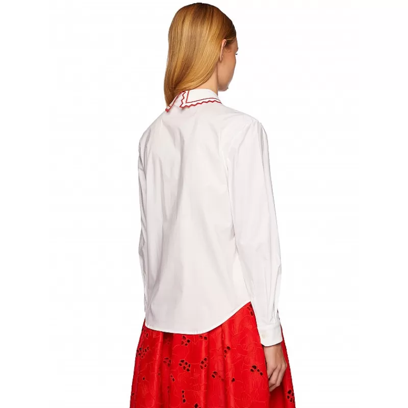 Vivetta Camicia In Popeline Con Profili Online