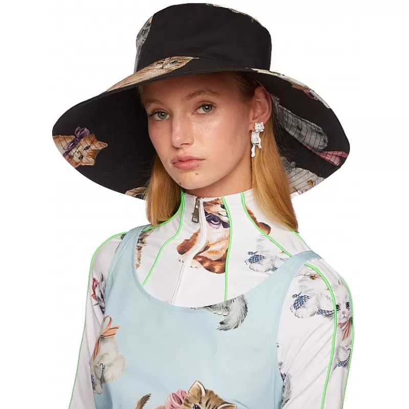 Vivetta Cappello Con Stampa Gatto Sale
