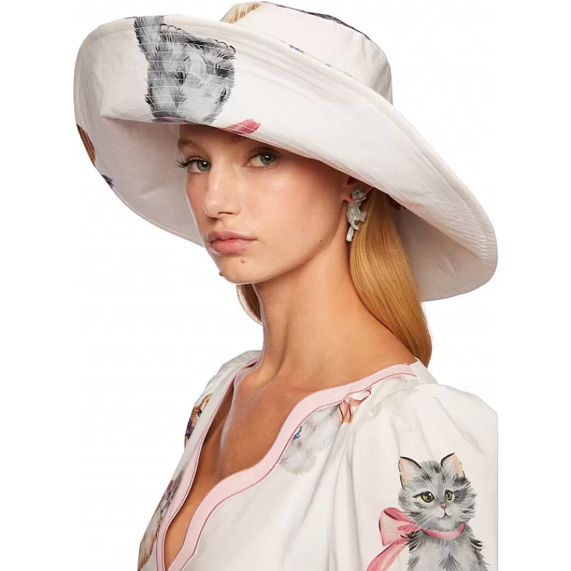Vivetta Cappello Con Stampa Gatto Best Sale