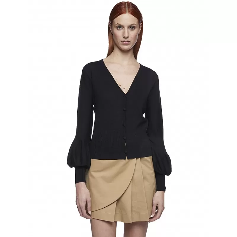 Vivetta Cardigan Con Maniche A Palloncino Clearance