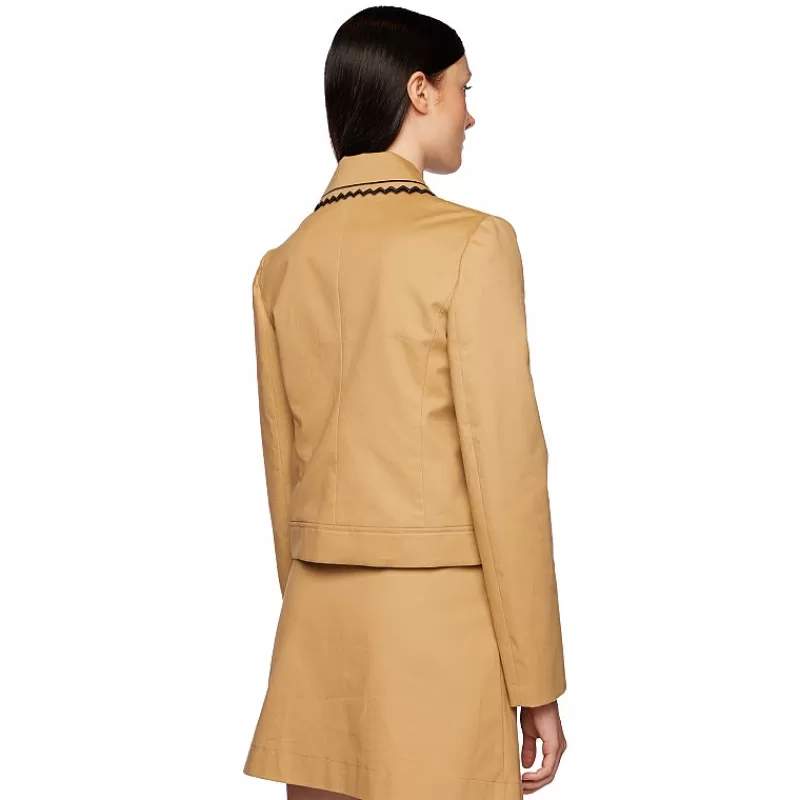 Vivetta Giacca In Gabardina Con Zip Store