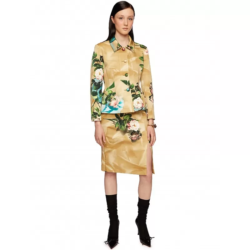 Vivetta Gonna A Tuito Con Stampa Vasi E Fiori Discount