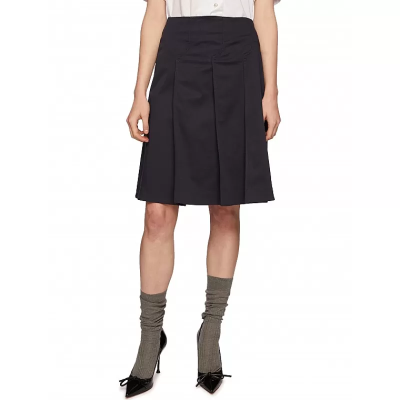 Vivetta Gonna In Gabardina Plisse Store