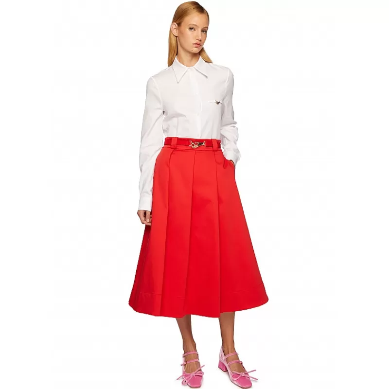 Vivetta Gonna Plisse In Gabardina Best Sale