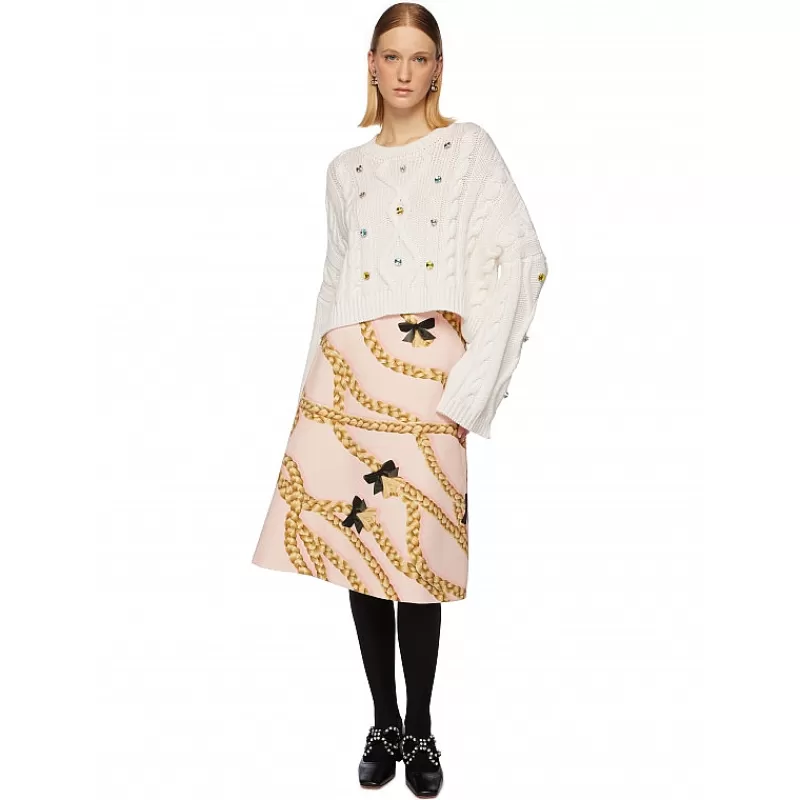 Vivetta Maglia A Trecce Con Cristalli Shop