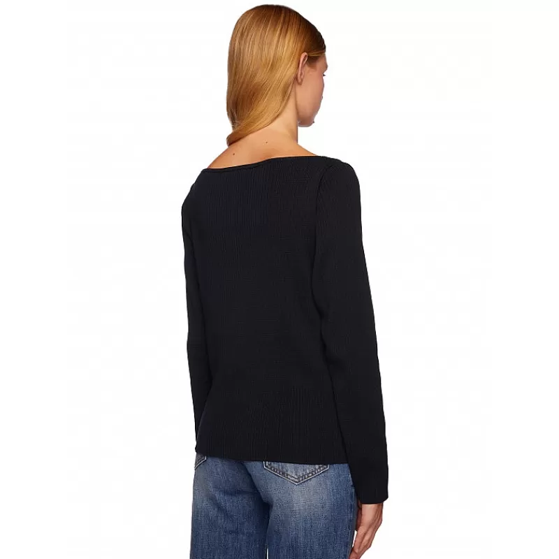 Vivetta Maglia Con Ricamo Profili Outlet