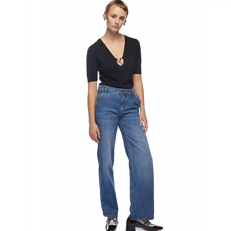 Vivetta Pantaloni In Denim Fit Regolare Best