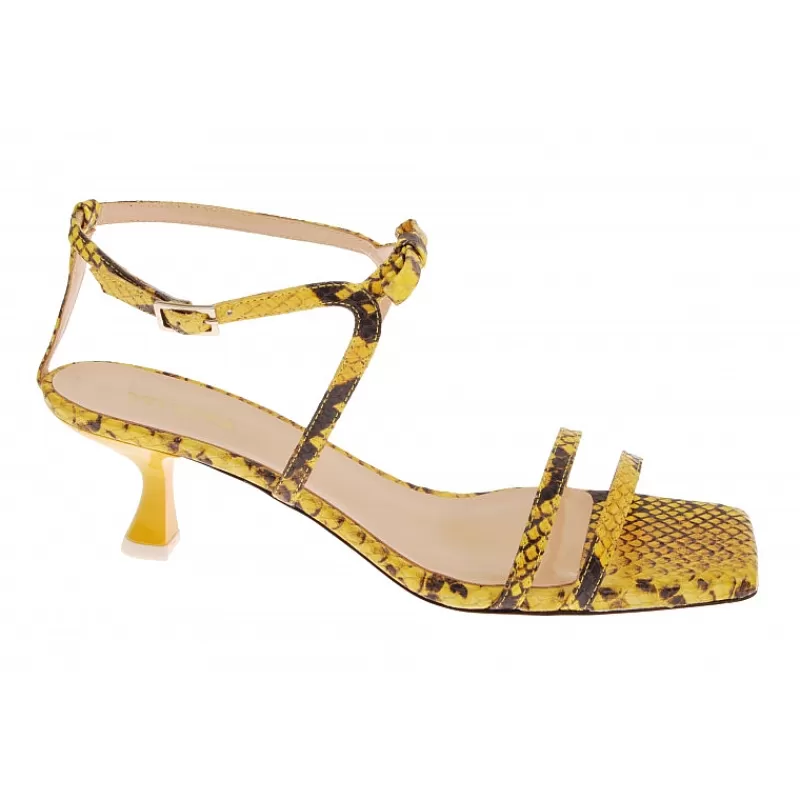 Vivetta Sandali In Pelle Effetto Serpente Cheap