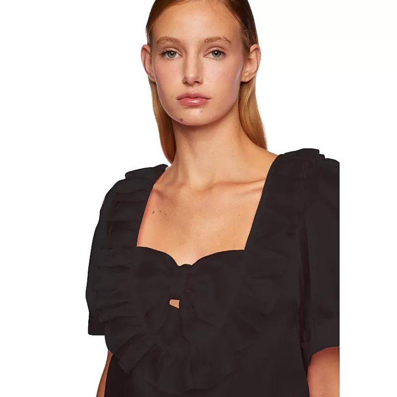 Vivetta Top In Organzia Con Fiocco New