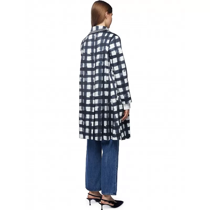 Vivetta Trench A Quadri Con Profilo Fashion